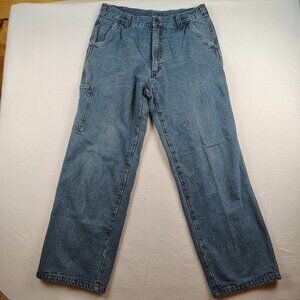 Bear River Flannel Lined Jeans Mens 36x32 Workwear Carpenter Utility